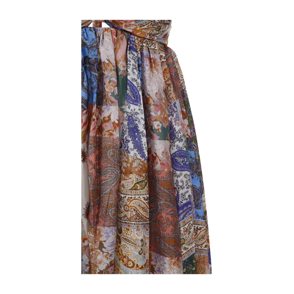 Zimmermann Mipai Mint Paisley Maxi Jurk Multicolor Dames