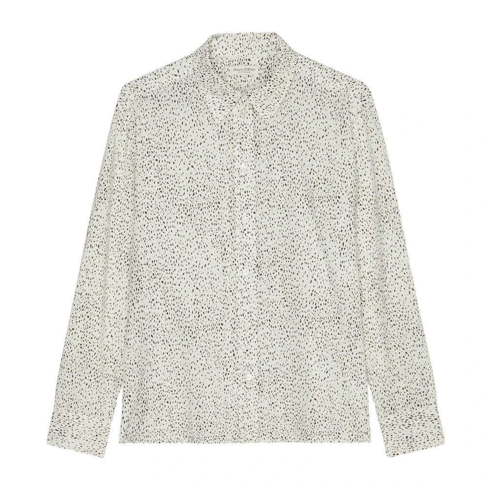 Marc O'Polo Uitlopende blouse met allover-print Beige Dames
