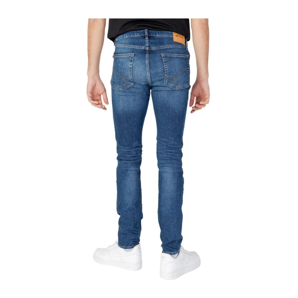 GAS Katoenmix Jeans & Pant Blue Heren