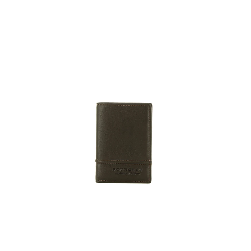Pourchet Paris Herr Brun Accessoarer One Size, Läder, Metropol Korthållare