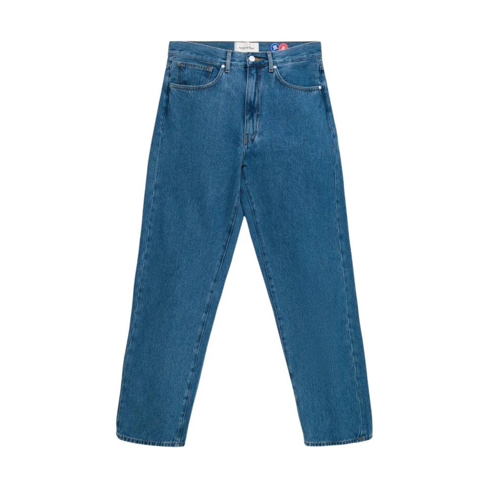 Ateliers De Nîmes Men's Blue Wide Fit Denim Jeans - Straight Fit Jeans - W31 - Jeans