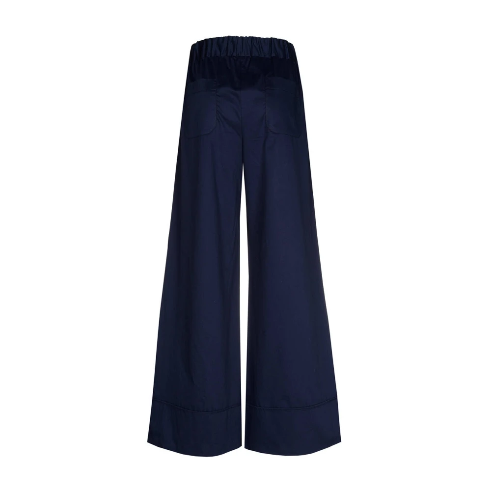 Caroline Biss Elegante Broek 1528 Broek Blue Dames