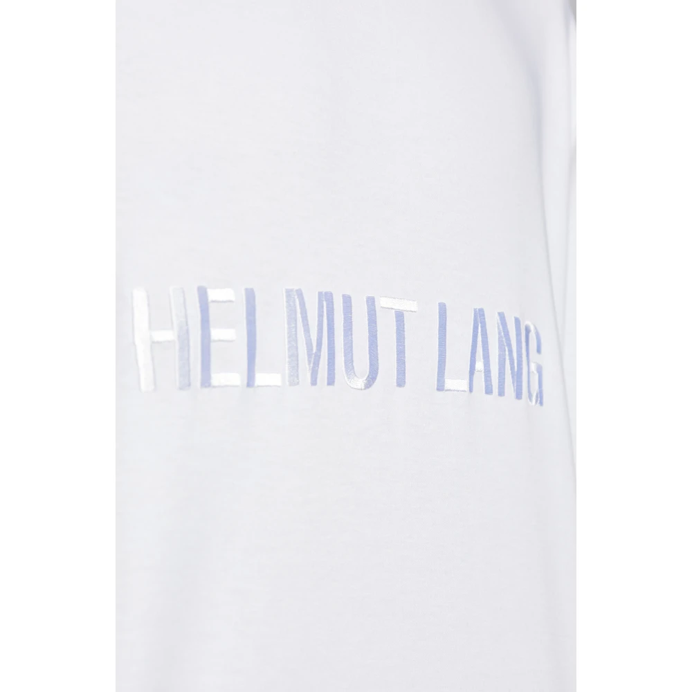 Helmut Lang T-shirt met logo White Heren