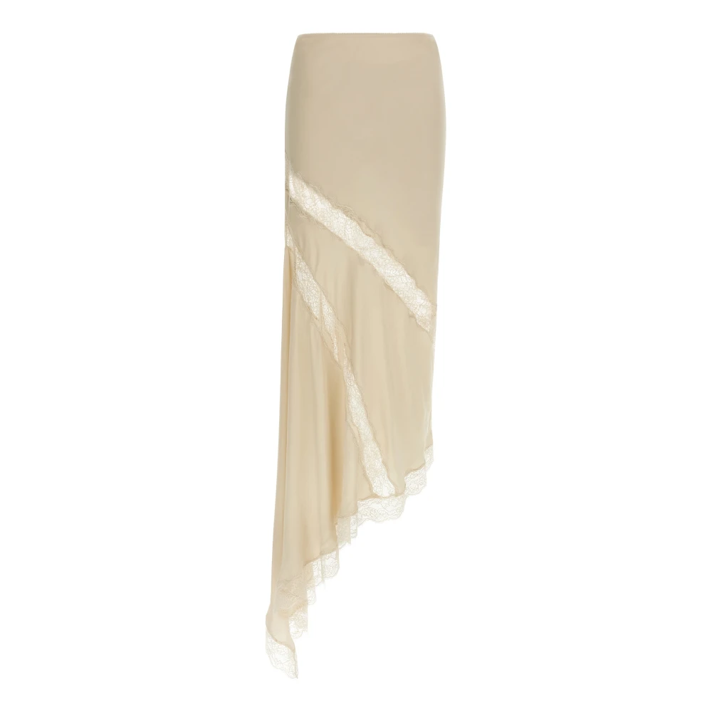 Andamane Women's Beige Rosetta Long Skirt - Midi Skirts - M - Skirts