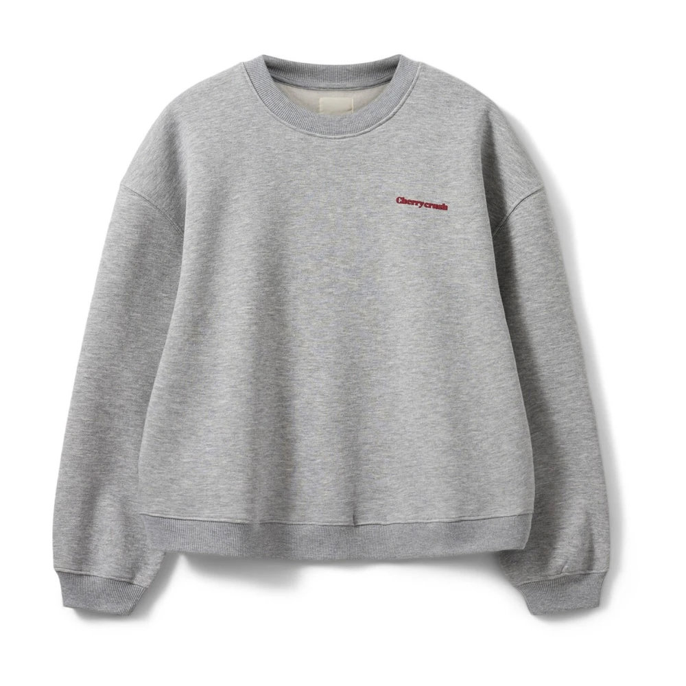 Sofie Schnoor Geborduurde Elisw Sweatshirt Grijs Melange Gray Dames