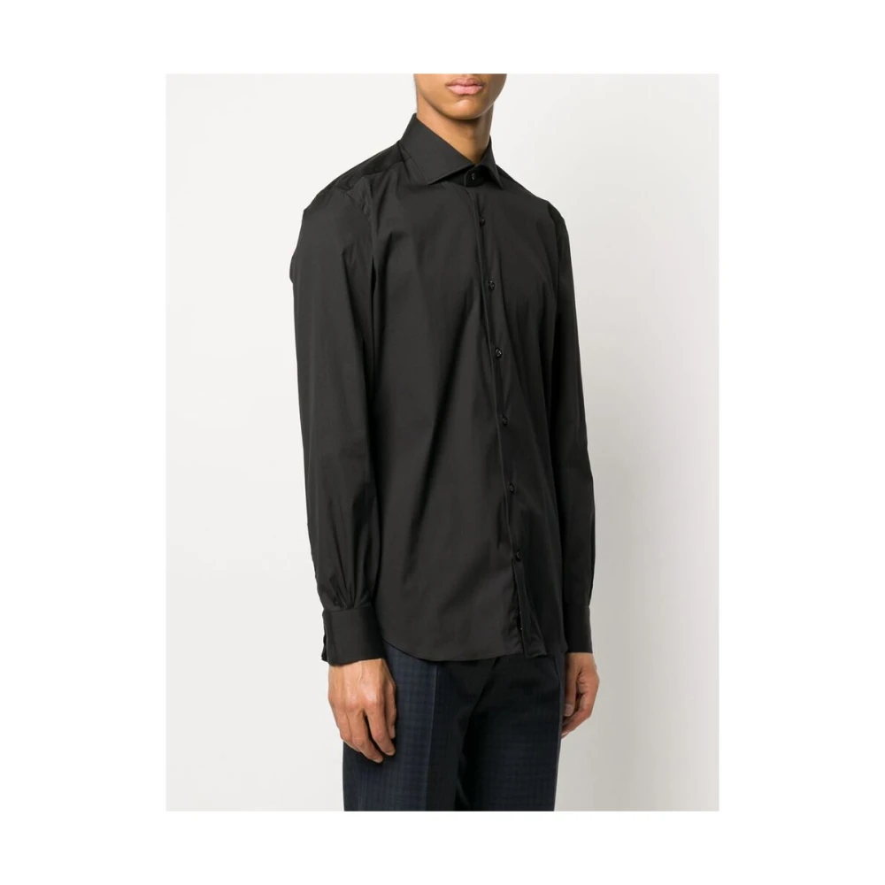 Mazzarelli Casual Shirts Black Heren