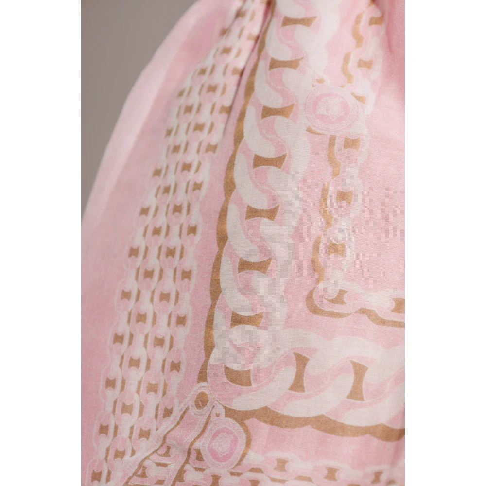 Versace Shorts met zijde-afwerking Pink Dames