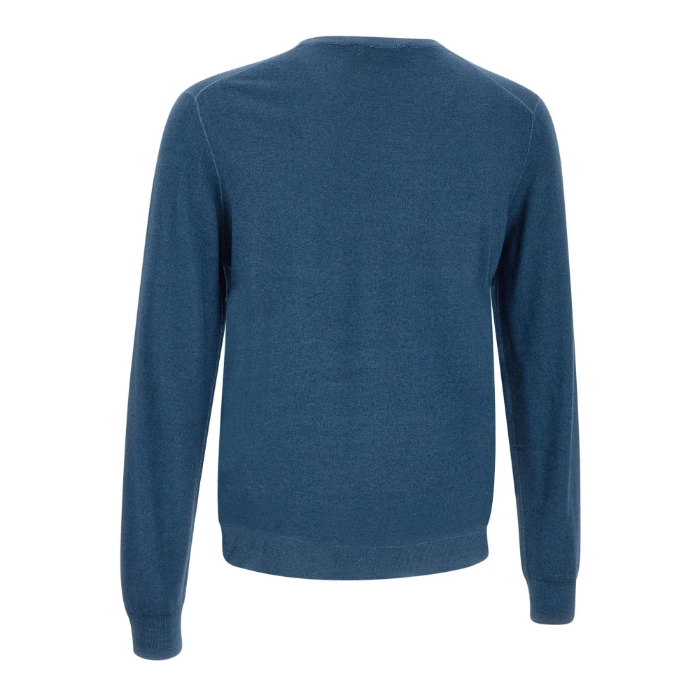 Filippo De Laurentiis Wollen Trui Nuvola Blu Colors Collection Blue Heren
