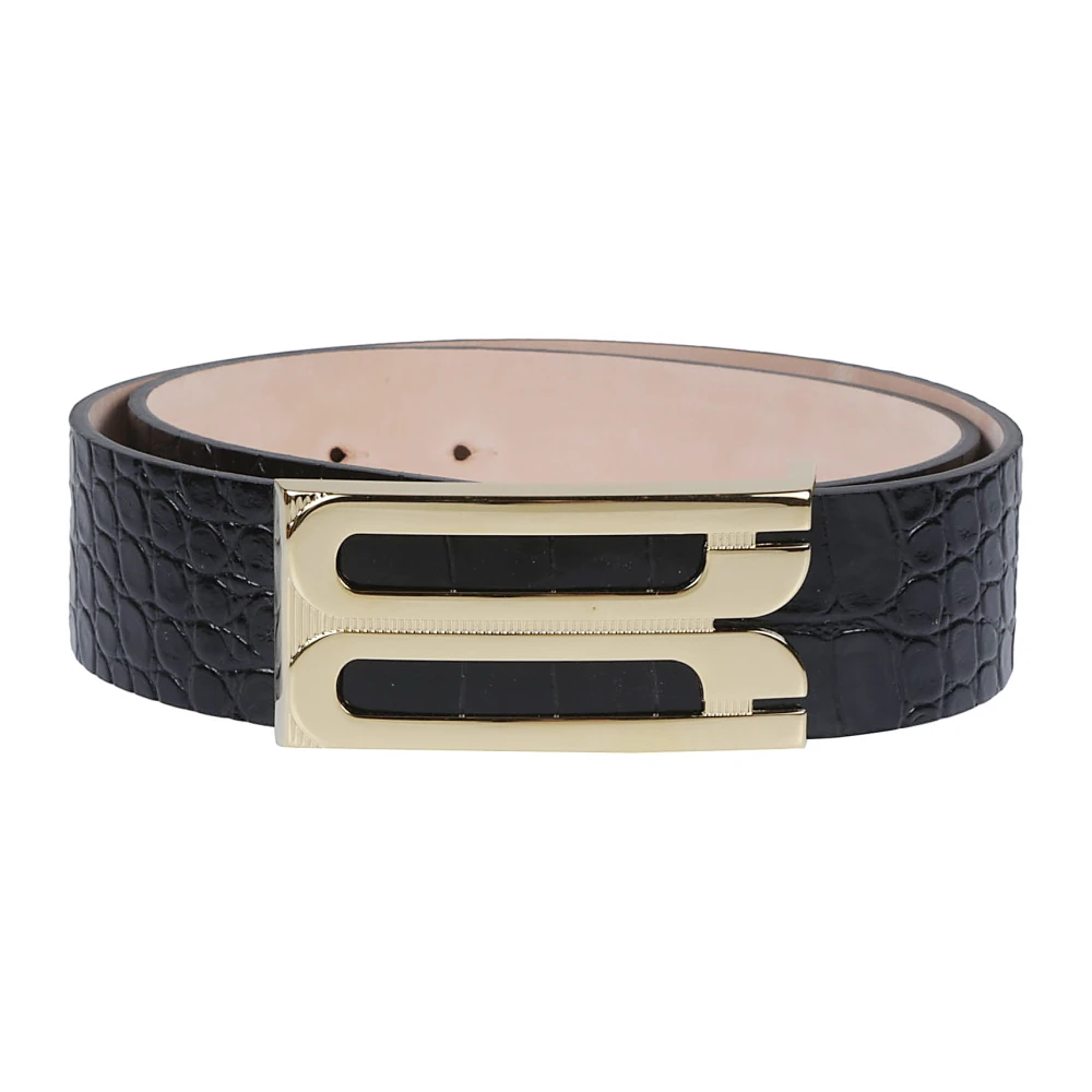 Victoria Beckham Women's Black Jumbo Frame Belt - Belts - 70 Cm - Accessories