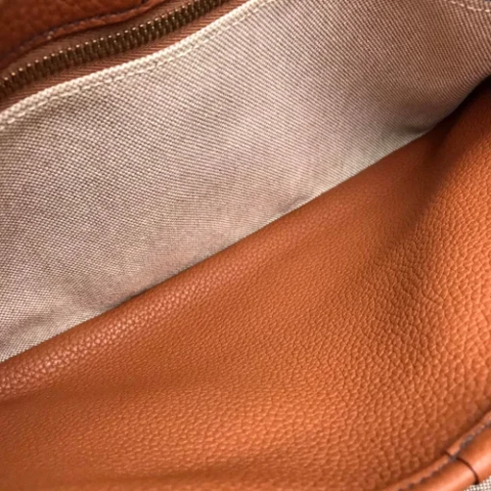 Hermès Vintage Pre-owned Leather shoulder-bags Brown Dames