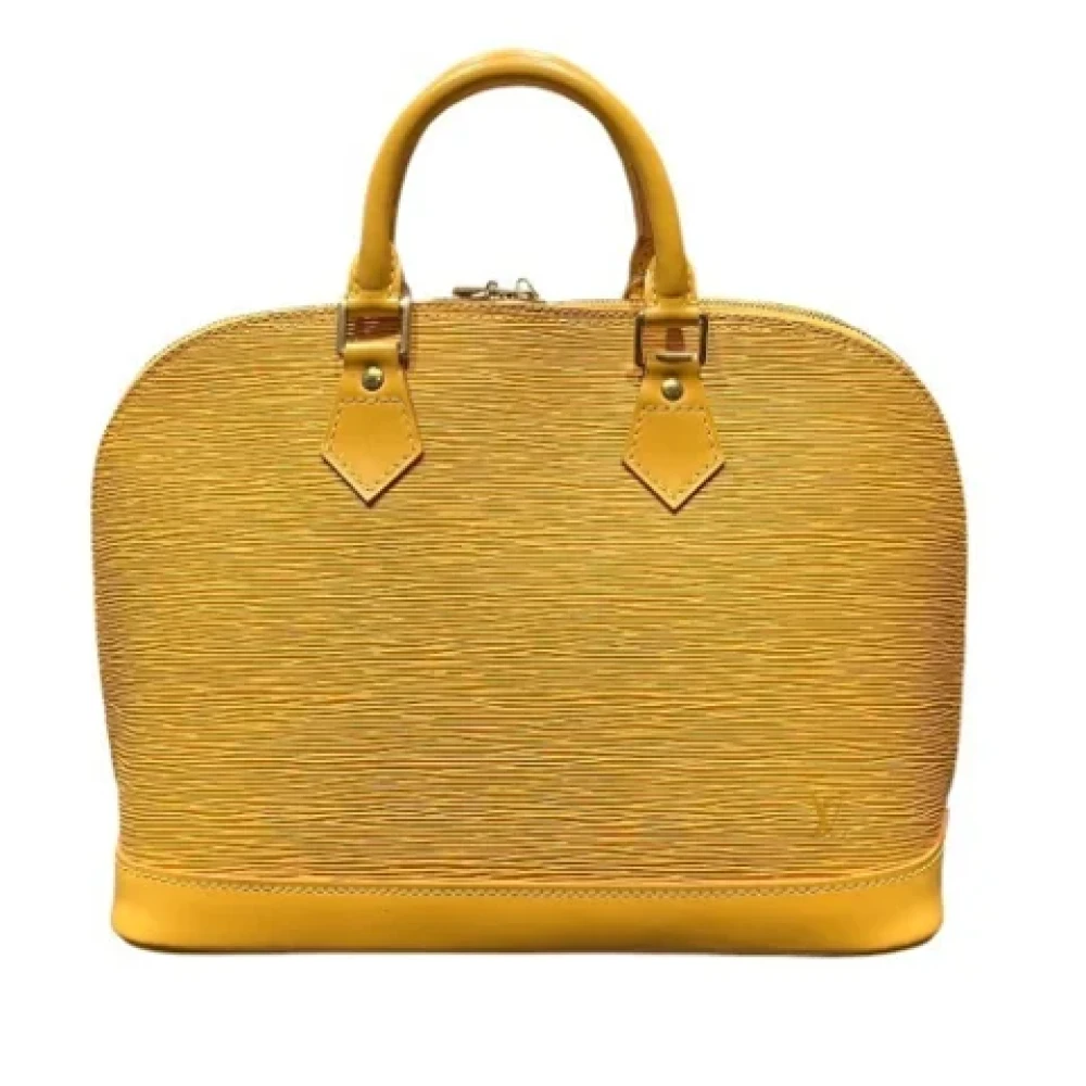 Louis Vuitton Vintage Pre-owned Leather handbags Yellow Dames