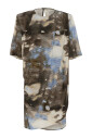 robe-courte-bleue-a-imprime-abstrait