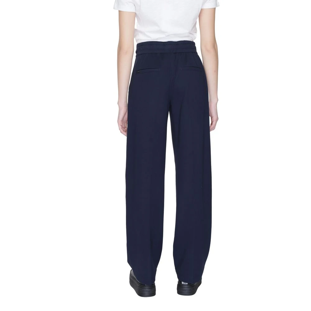 Street One Blauwe Viscose Palazzo Broek Collectie Blue Dames