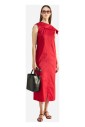 robe-midi-rouge-asymetrique-drapee