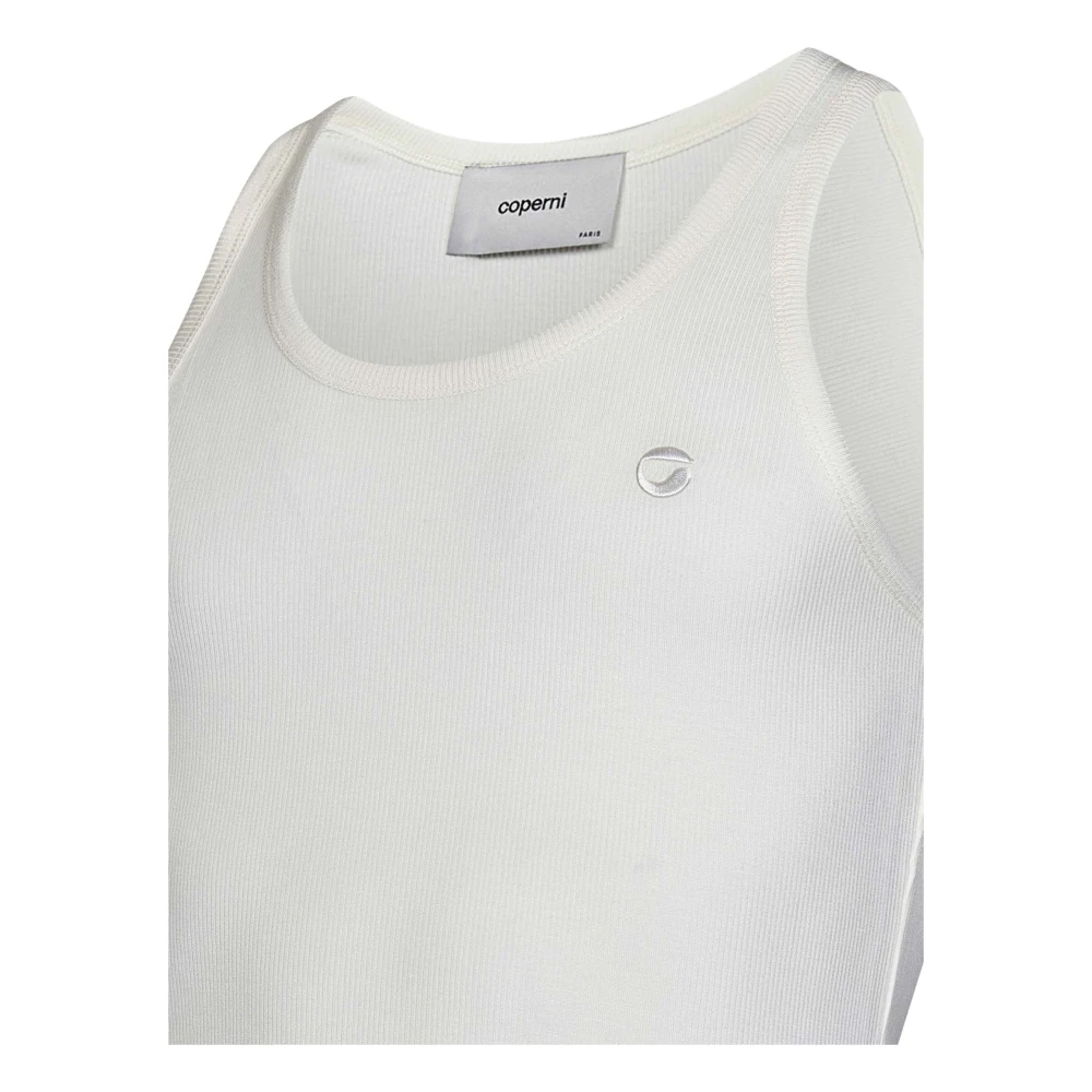 Coperni Witte Geribbelde Tanktop White Heren