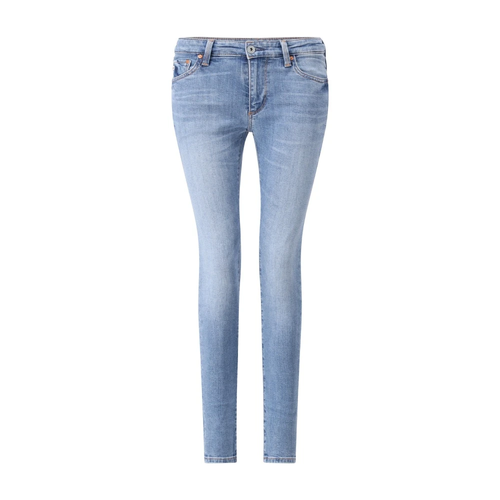 Adriano goldschmied Moderne Skinny Leggings met Geborduurde Zakken Blue Dames