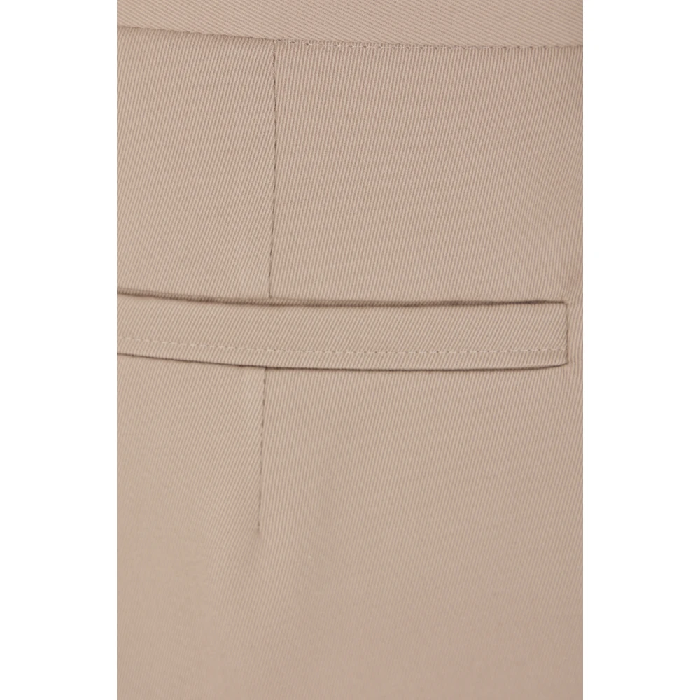 Ermenegildo Zegna Beige Katoen Wol Straight-Leg Broek Beige Heren