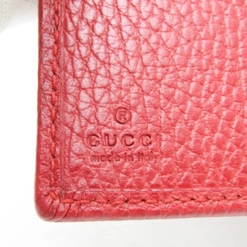 Gucci Vintage Pre-owned Leather wallets Red Dames