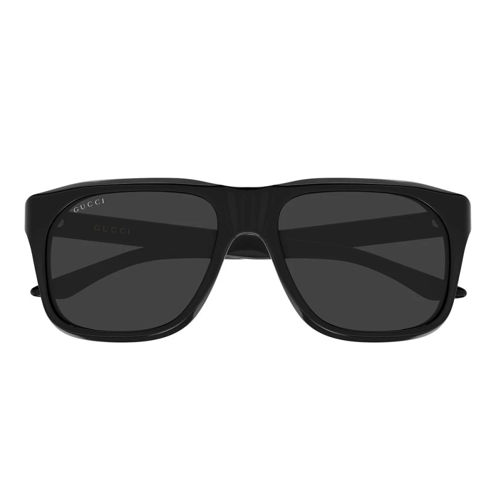 Gucci Unisex Black Sunglasses, 55 Mm, Square Frame Sunglasses