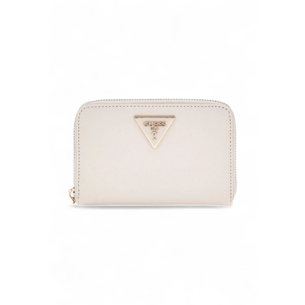 Guess Women's White Mini Laurel Saffiano Wallet