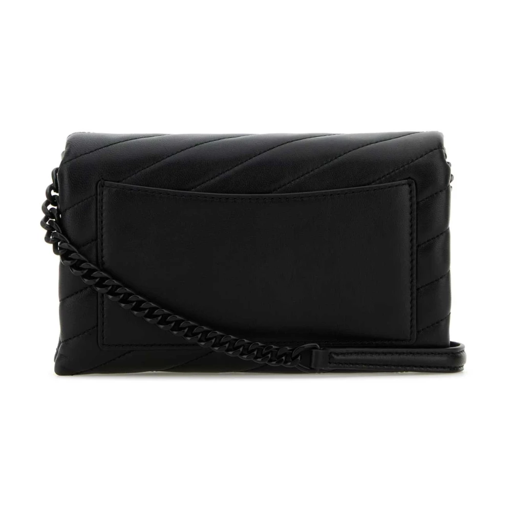 TORY BURCH Stijlvolle Zwarte Leren Crossbodytas Black Dames