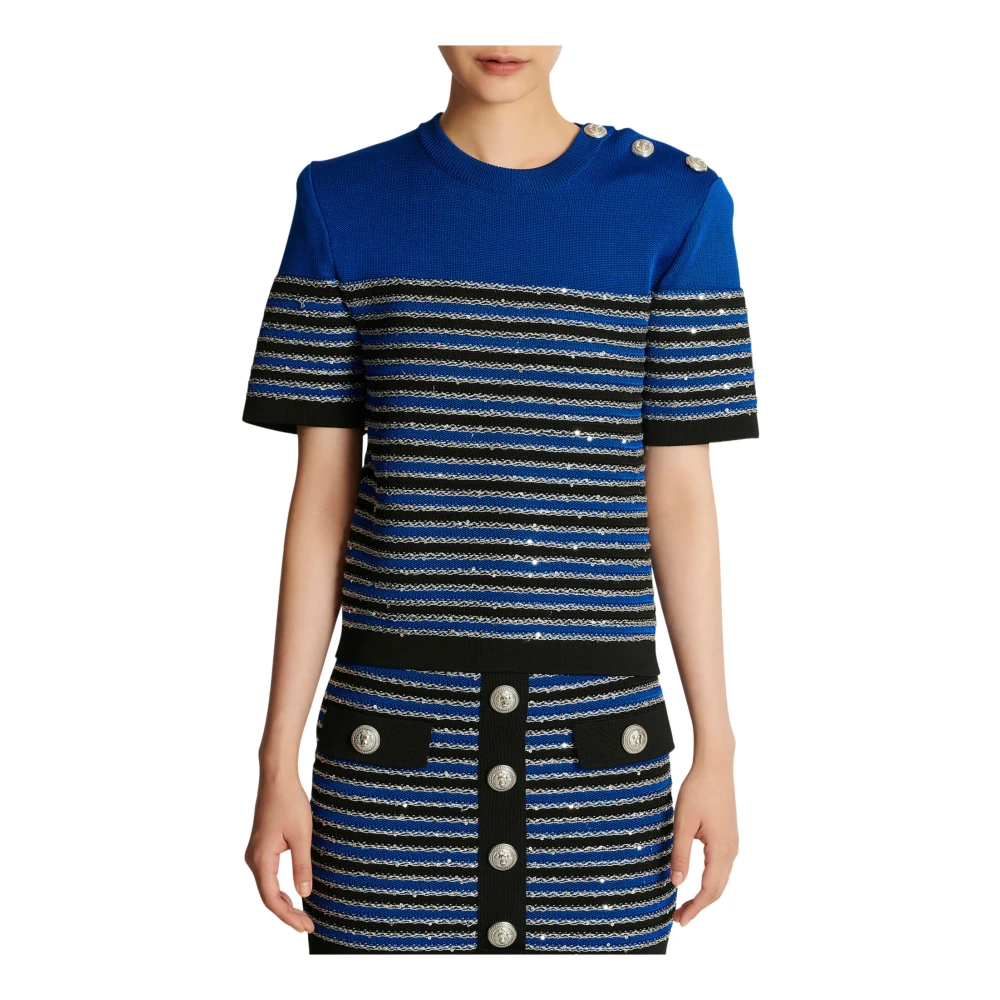 Balmain Blouses Blue Dames