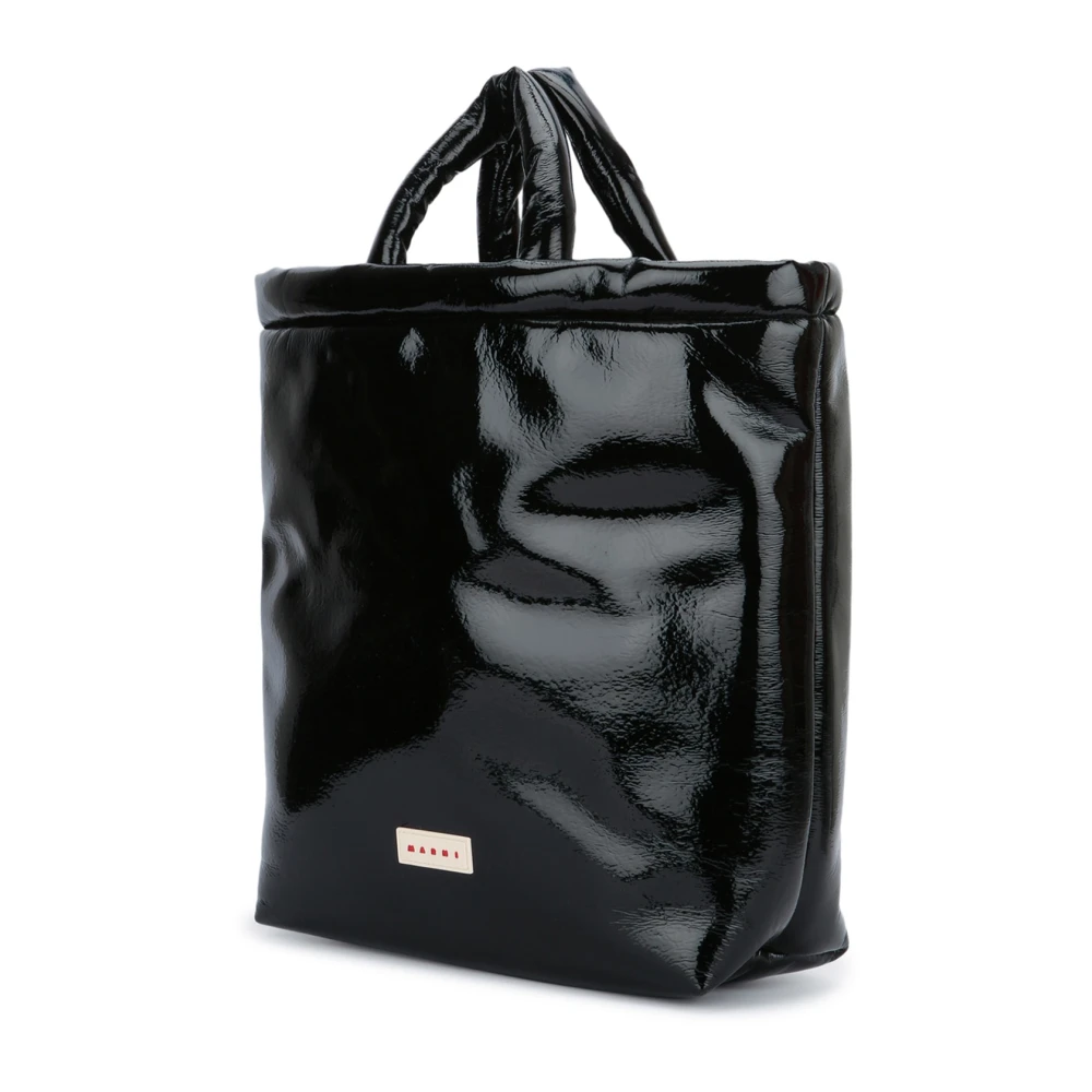 Marni Stijlvolle Leren Tas voor Dagelijks Gebruik Black Heren