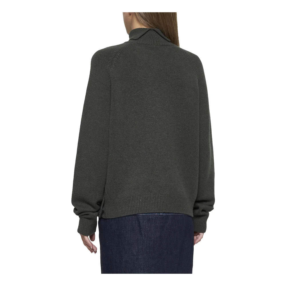 Fendi Donkergroene Cashmere Coltrui Sweater Green Dames