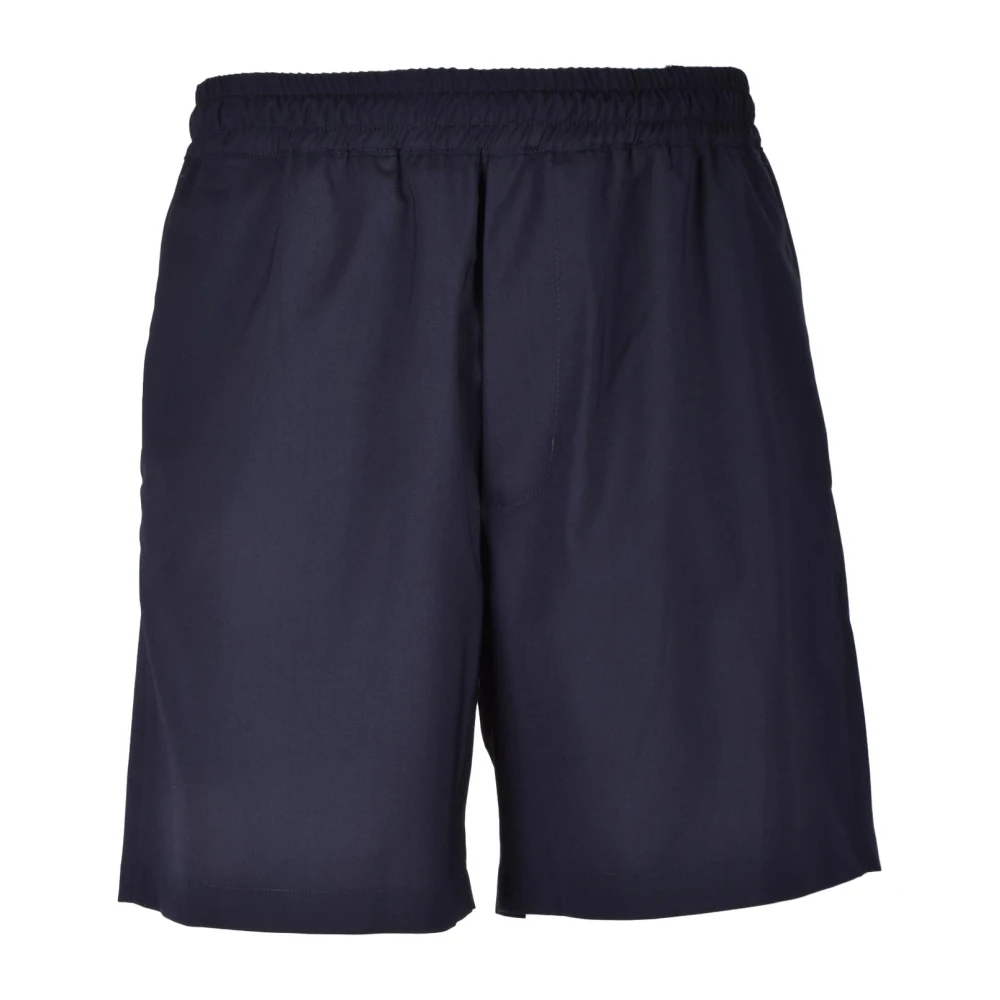Low Brand Bermuda Shorts in wolmix Blue Heren