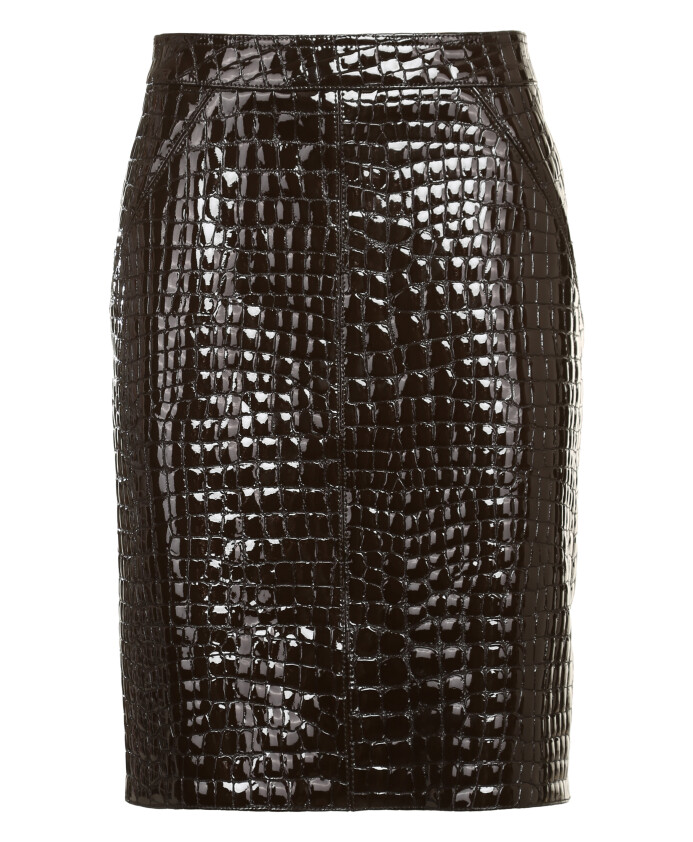 jupe-en-cuir-a-imprime-crocodile
