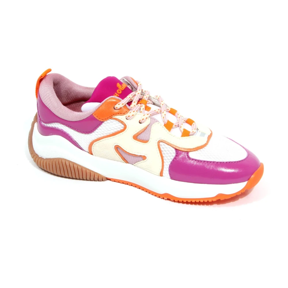 Hogan Fucsia/ Mode Sneakers met Memory Foam Dames Schoenen Veelkleurig Multicolor