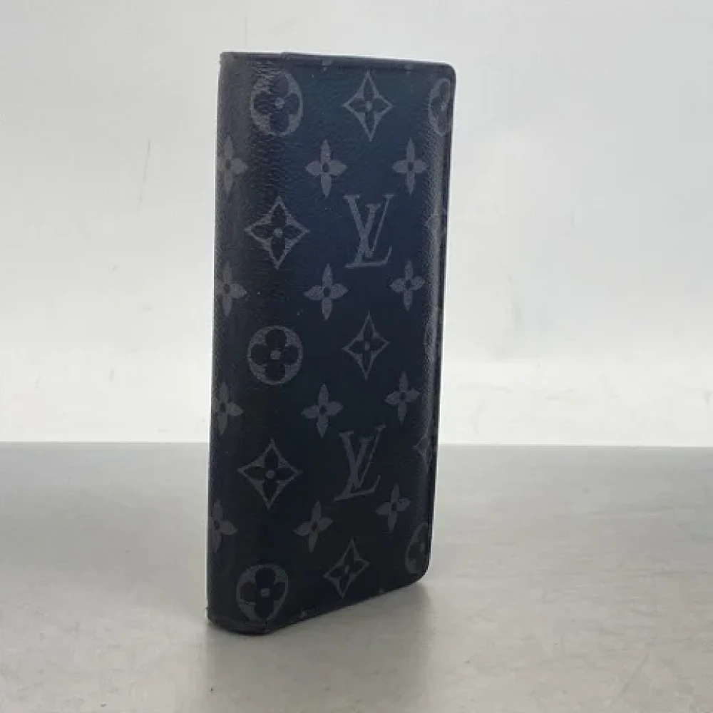 Louis Vuitton Vintage Pre-owned Canvas wallets Black Dames