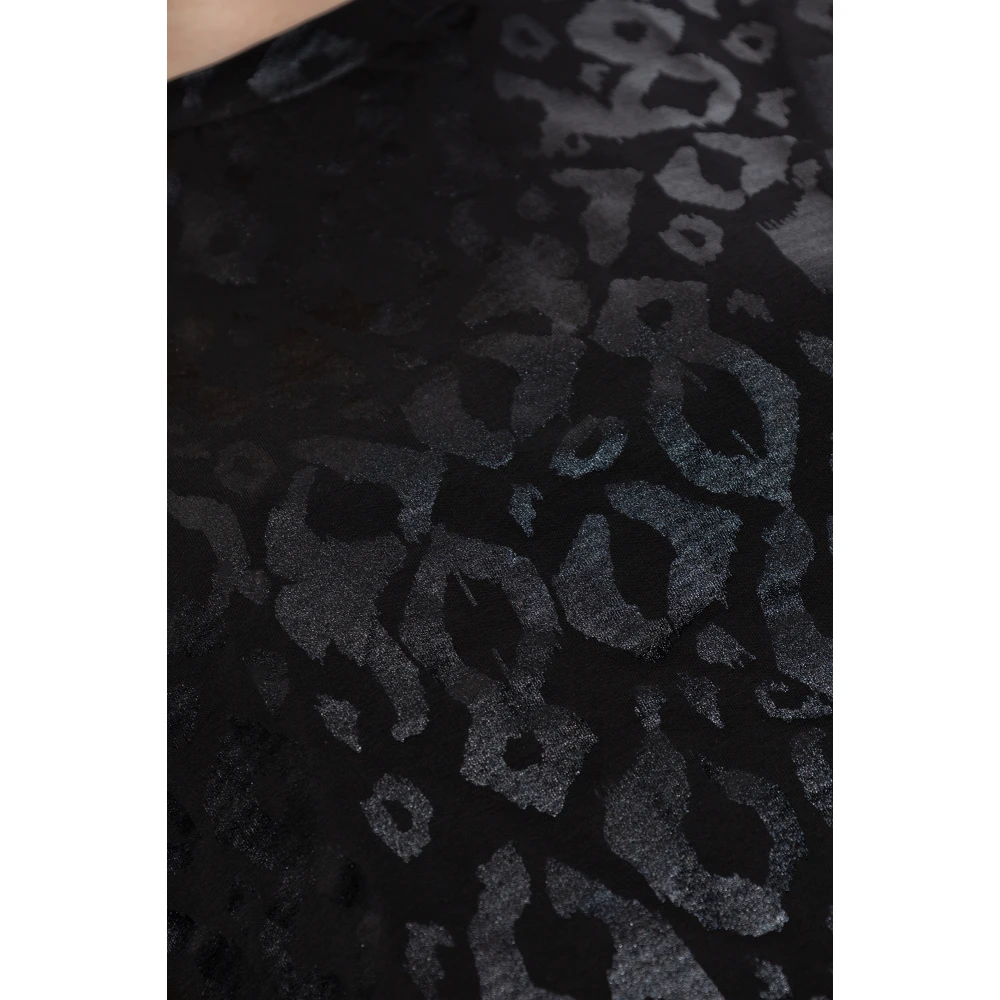 Emporio Armani EA7 T-shirt met logo Black Dames