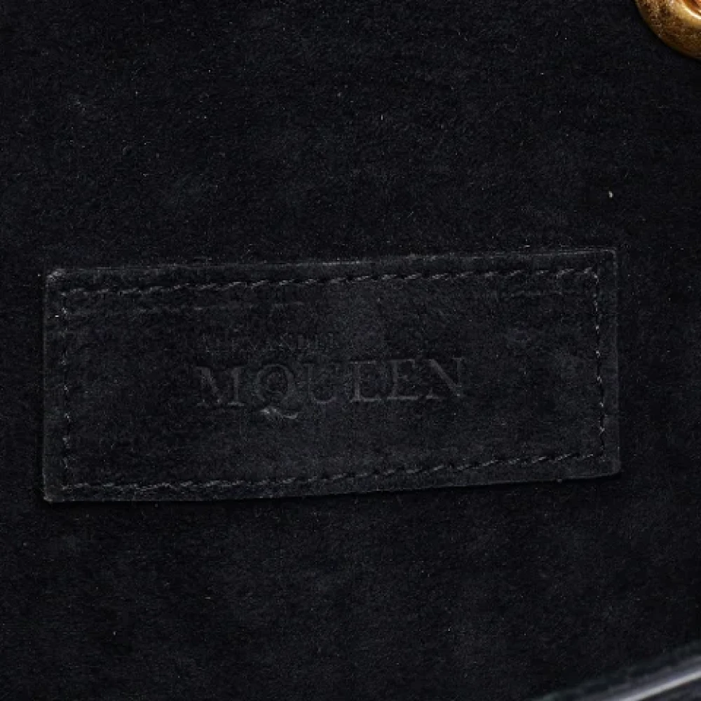 Alexander McQueen Pre-owned Leather shoulder-bags Black Dames