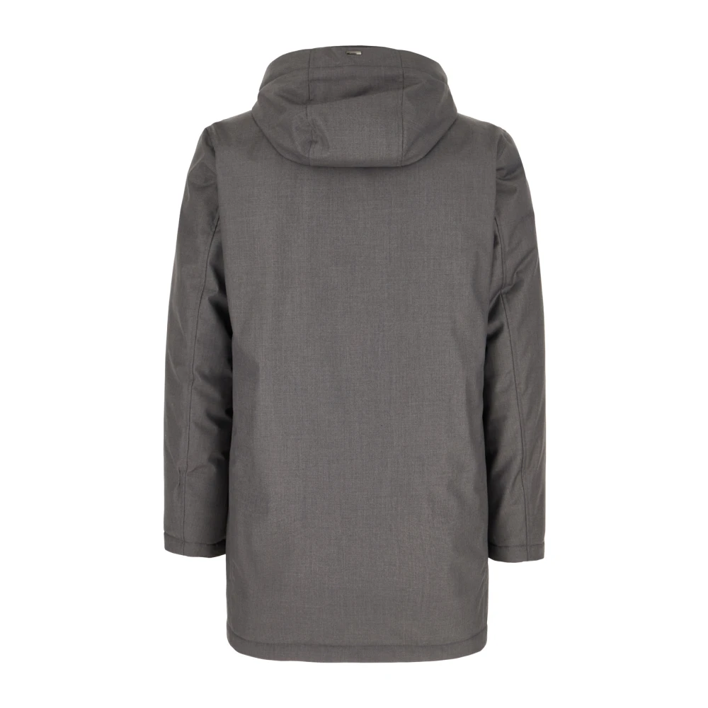 Herno Stijlvolle gewatteerde jassen voor de winter Gray Heren