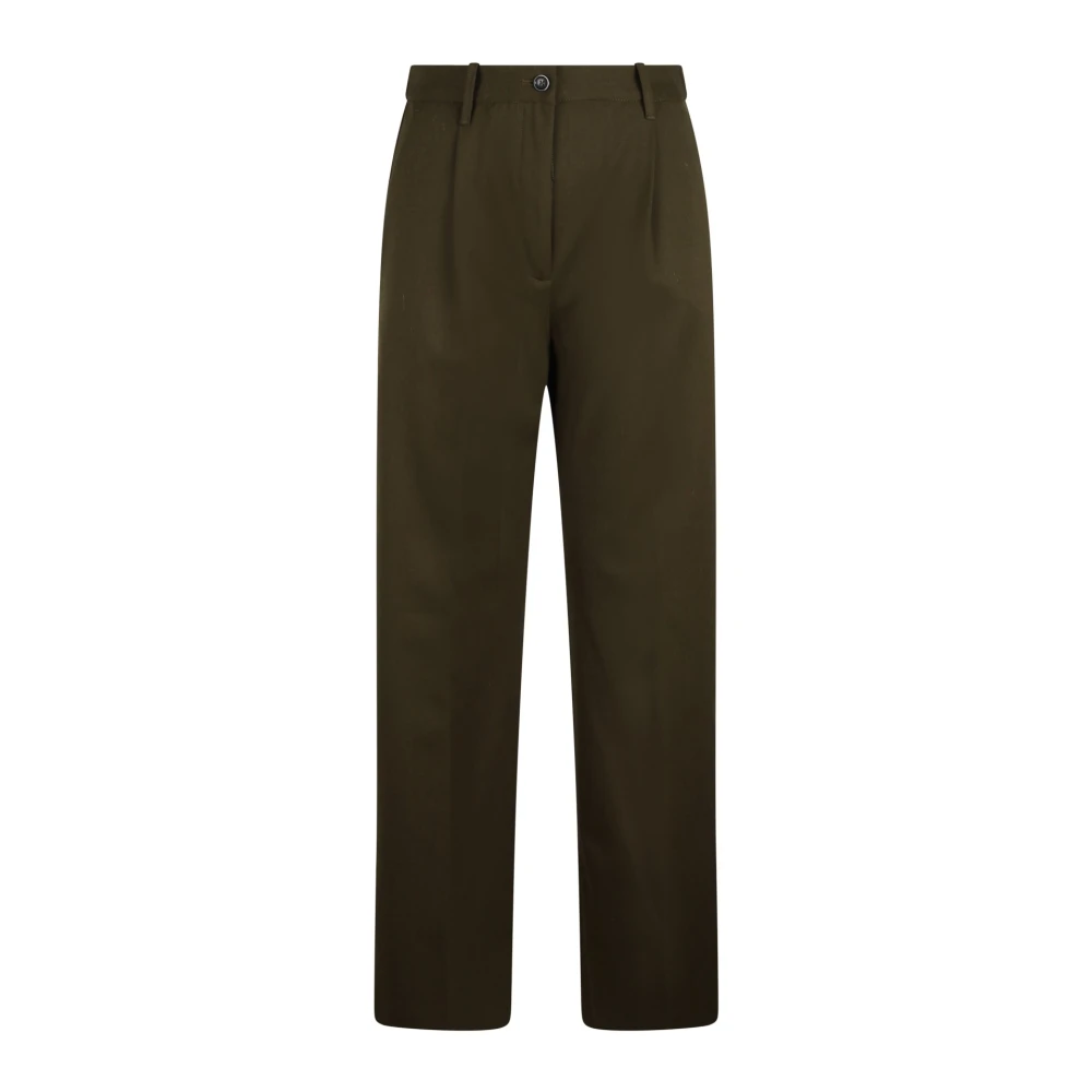 Nine In The Morning Stretchwol Blenda broek Green Dames