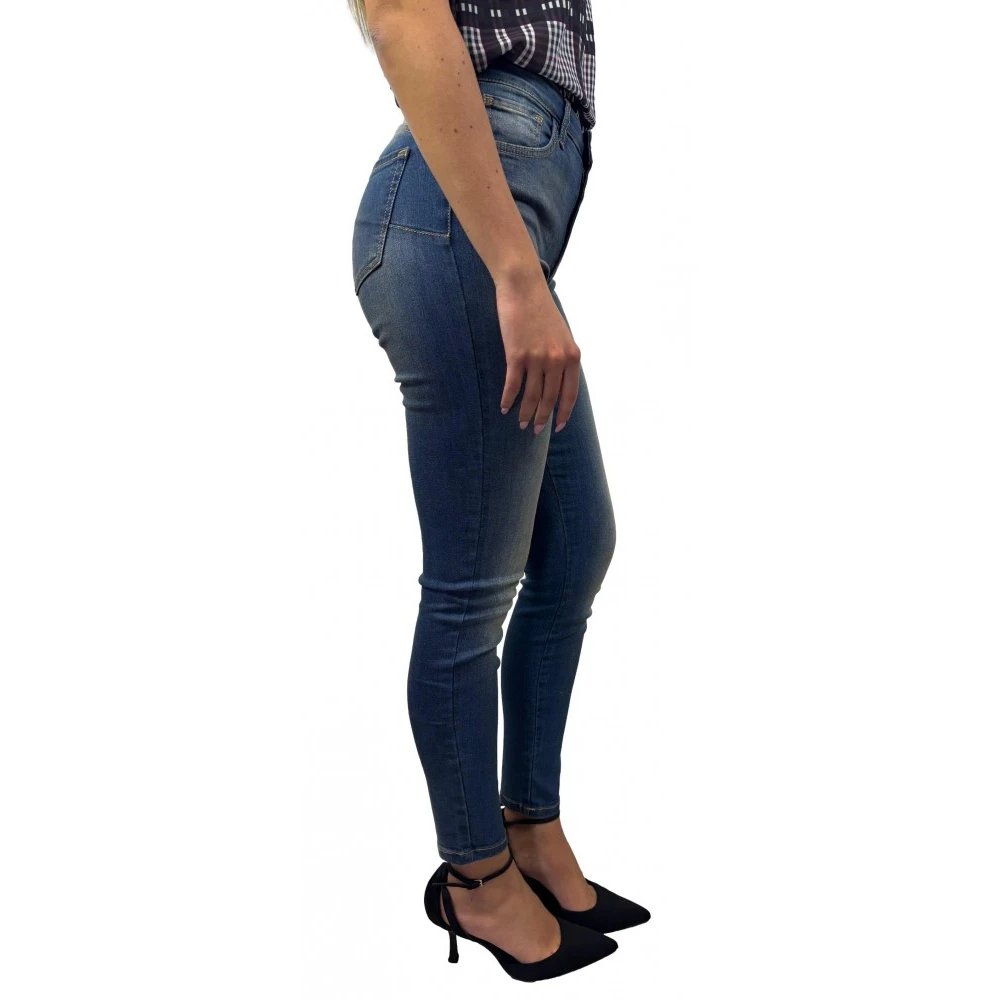 Manila Grace Klassieke katoenen jeans Blue Dames