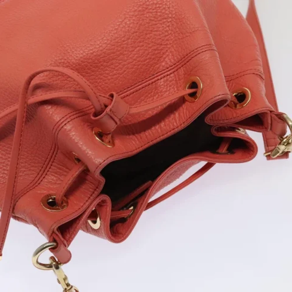 Burberry Vintage Pre-owned Leather backpacks Pink Dames