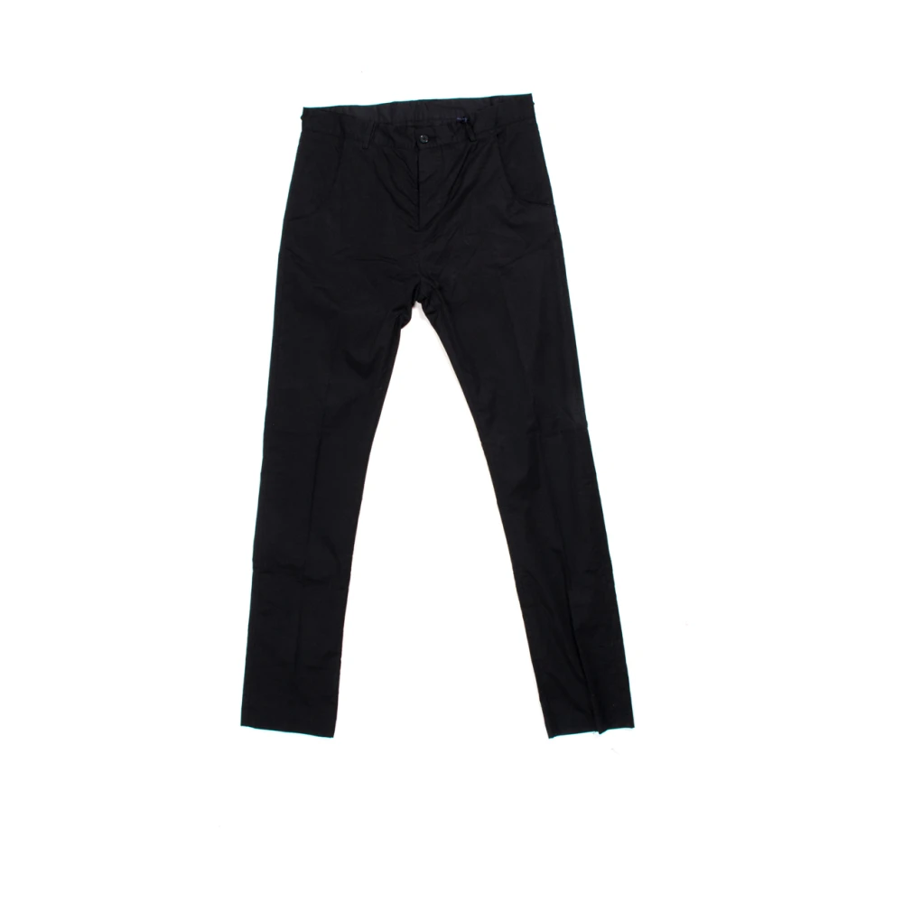 Daniele Alessandrini Black Straight Trousers, Male, Xs, Pantalone Mondial