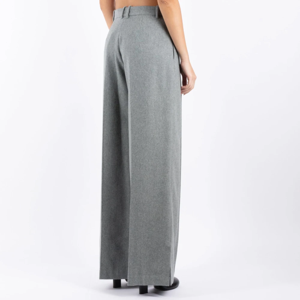 The Garment Gerecyclede Wol Grijze Broek Gray Dames