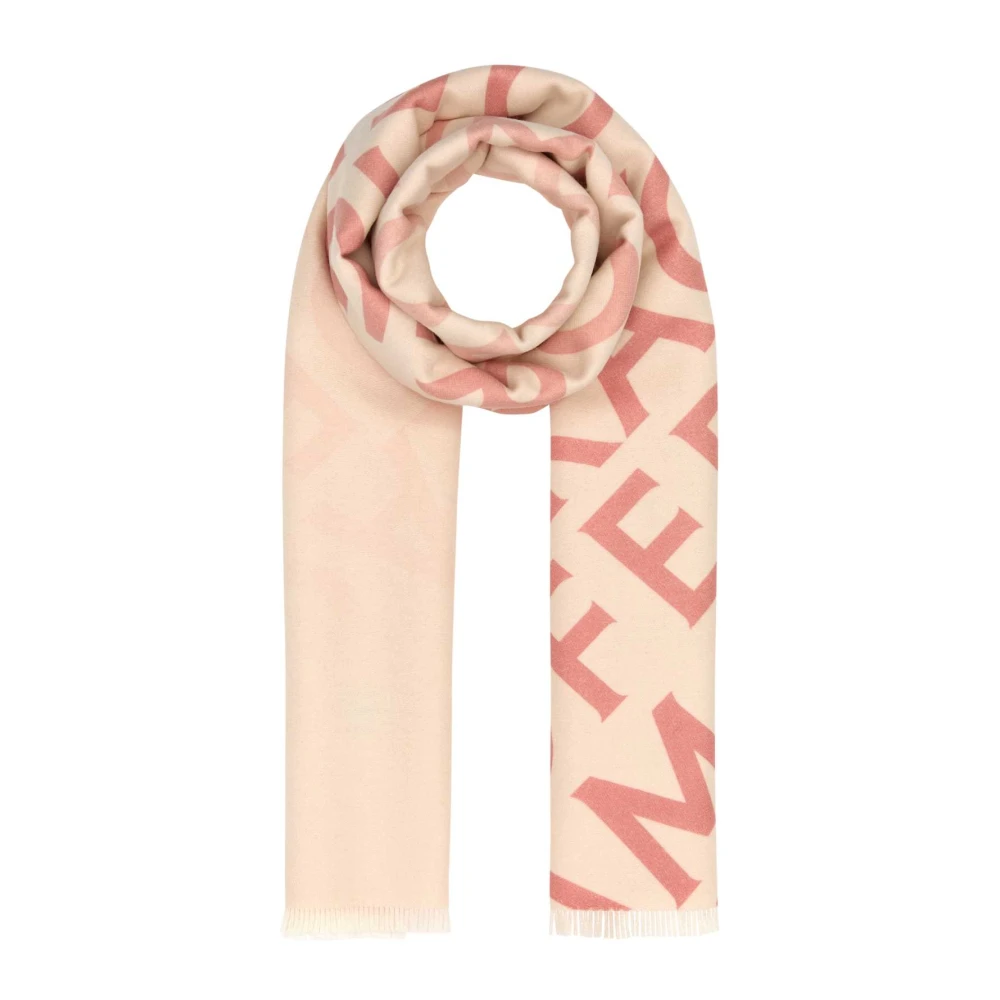Ferragamo Women's Multicolor Winter Scarves, One Size, Embroidered Wool Blend Reversible Scarf