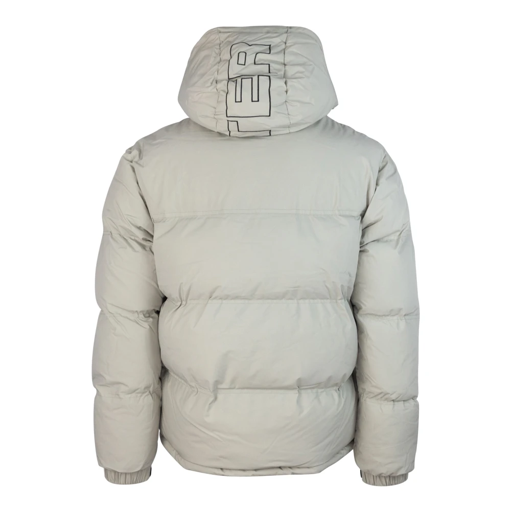Iuter Waterdichte EcoDown Hooded Jas Beige Heren