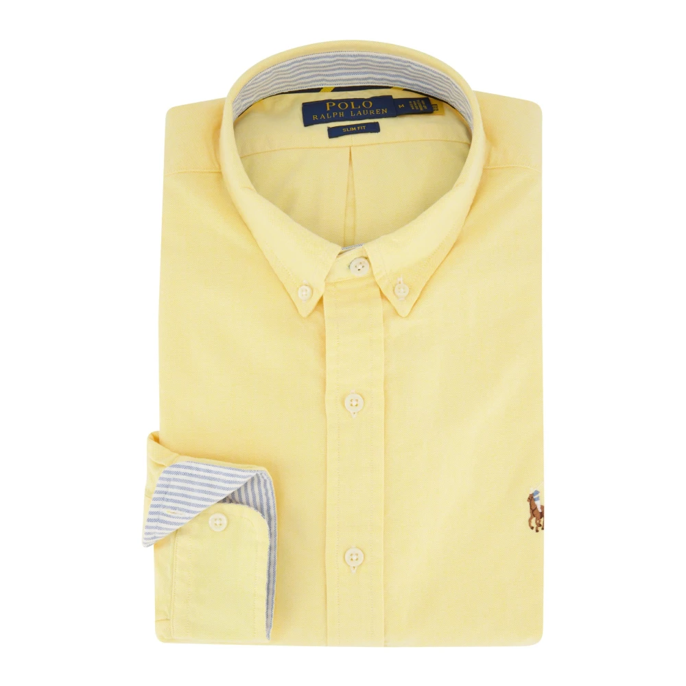 Polo Ralph Lauren Geel casual slim fit overhemd Yellow Heren