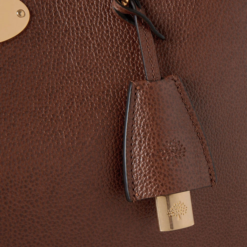 Mulberry Ketting Tote Twee Toon Klassiek Graan Brown Dames