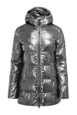 Quilted Damjacka Silver Metallic