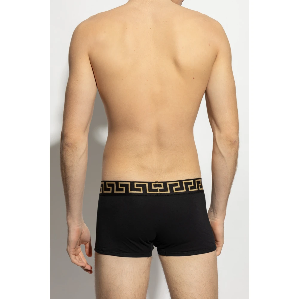 Versace Katoenen boxershorts Black Heren