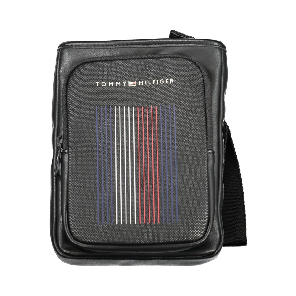 Tommy Hilfiger Men's Black Shoulder Bag With Adjustable Strap