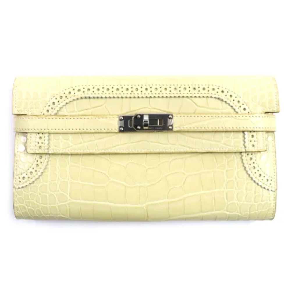 Hermès Vintage Pre-owned Leather wallets White Dames