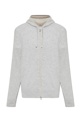 Cashmere Hooded Cardigan