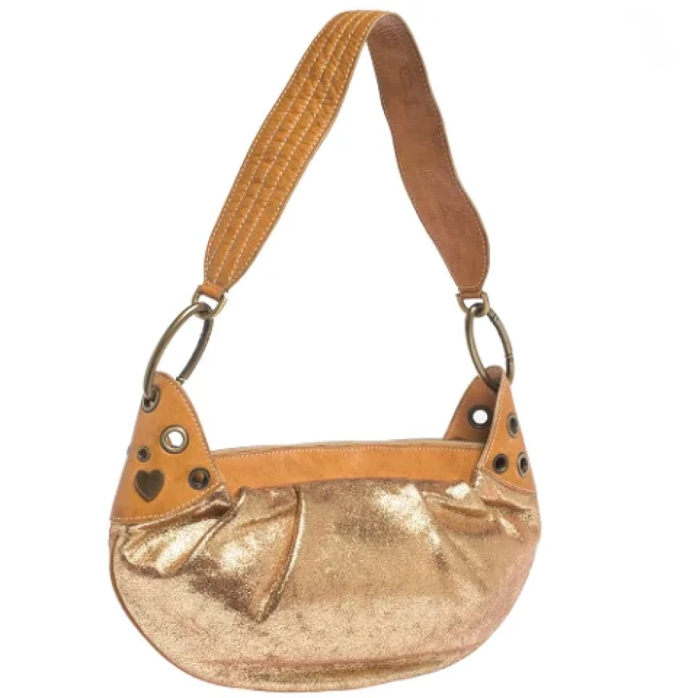 Moschino Pre-Owned Pre-owned Leather shoulder-bags Yellow Dames